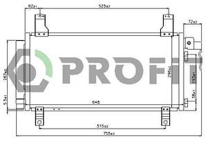 Радіатор кондиціонера Mazda 6 02-07