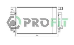 Радіатор кондиціонера Mitsubishi Lancer 07-
