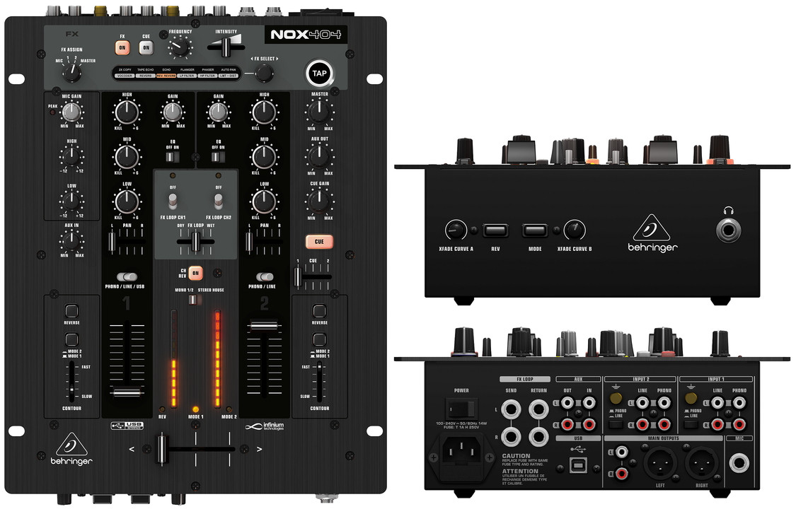 DJ микшер BEHRINGER NOX404 - фото 2 - id-p267053413