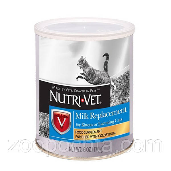 Nutri-Vet Kitten Milk НУТРІ-ВЕТ МОЛОКО ДЛЯ КОТЯТ замінник котячого молока для кошенят, 170 г, фото 1