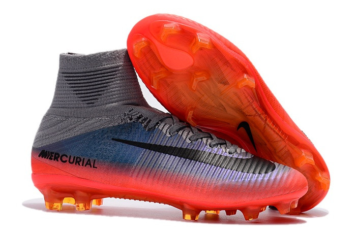 Дитячі футбольні бутси Nike Mercurial Superfly V CR7 FG Cool Grey/Metallic Hematite/Grey Wolf