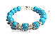 Браслет із натуральних каменів Бірюза, фото 2