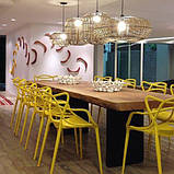 Стілець пластиковий АС-006 жовтий, Mild, Viti ,Стілець Masters Chair by Philippe Starck, фото 2