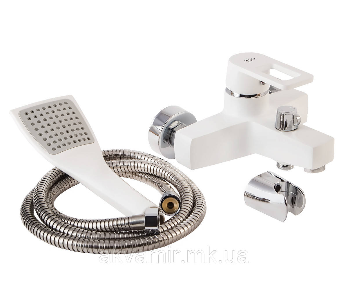 Змішувач Potato P3030-7 білий для ванни, фото 1