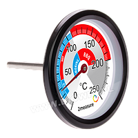 Термометр для коптильни и барбекю 0 ° C до + 250 ° С
