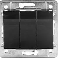 Вимикач 3-й без рамки димчатий EL-Bi Zena 2358