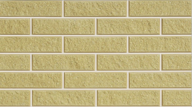Кирпич облицовочный для забора LAND BRICK двухсторонний с фаской желтый 250х100х65 мм