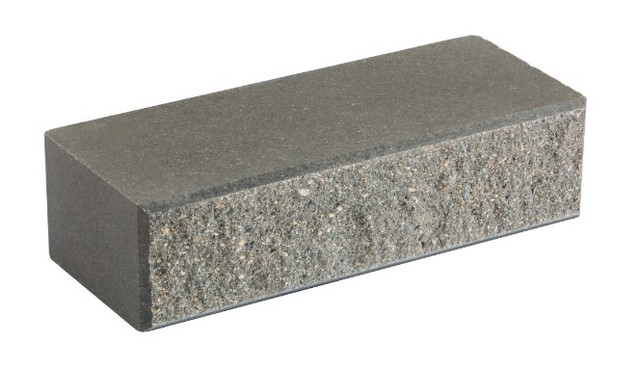 Кирпич облицовочный для забора LAND BRICK двухсторонний (двухложковой) с фаской серый 250х100х65 мм
