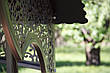 Гойдалки для саду "Емір" чорного/коричневого кольору (з м'якою частиною), матеріал основи сидіння - дуб, фото 5