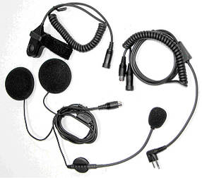 Гарнітура мото під шолом із кнопкою на кермо або палець для радіостанцій Icom/Midland/Alan