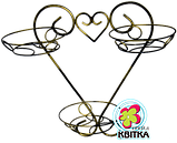 Кована підставка для квітів Серце 3, фото 2