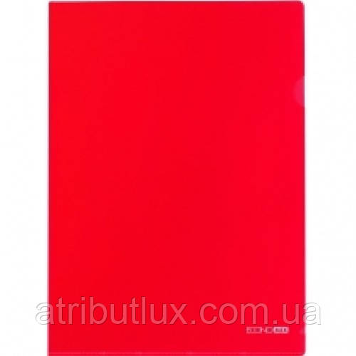 Папка-куточок A4 глянець КРАСНА, фото 1