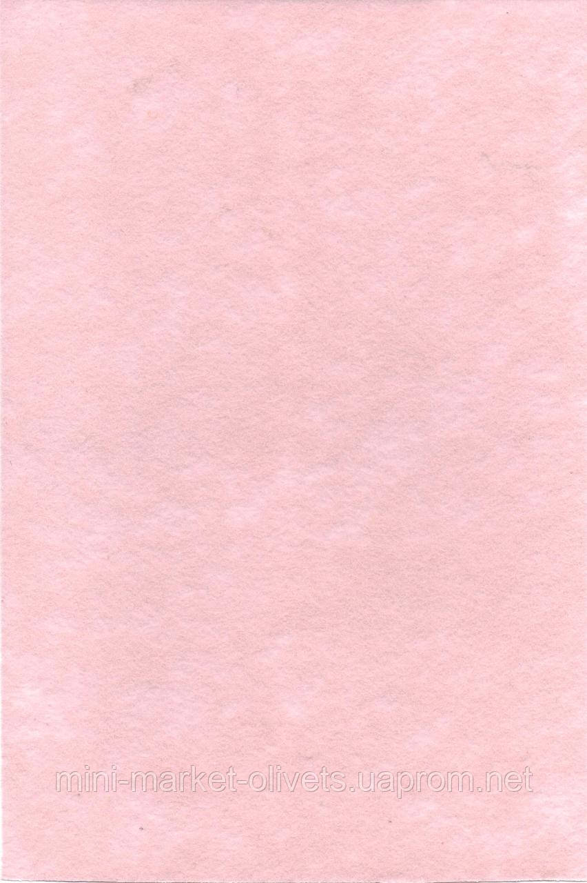 Фетр рожевий Мультяшки 20х30 см 1 мм