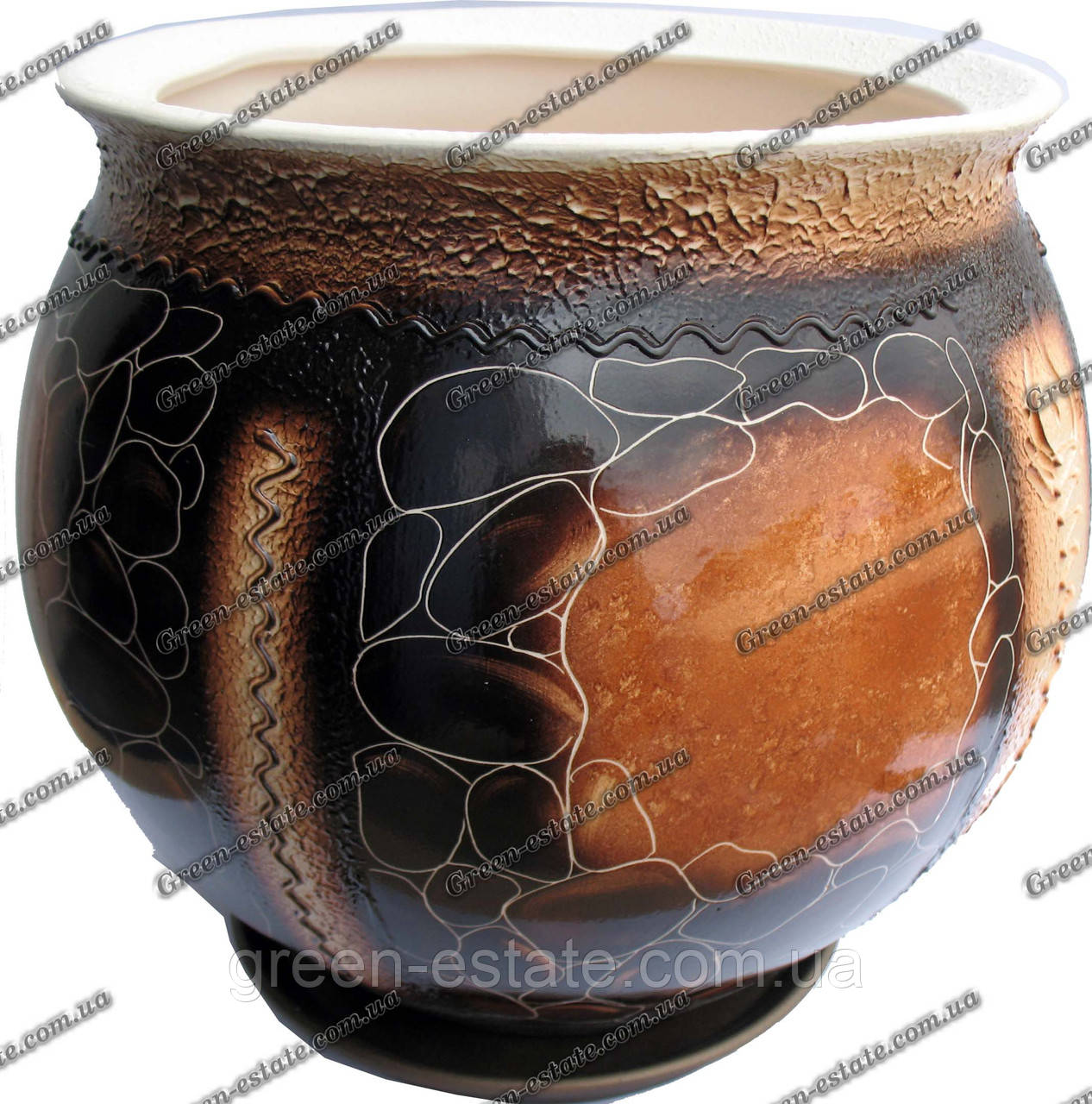 Вазон Тюльпан 24 л Глазур