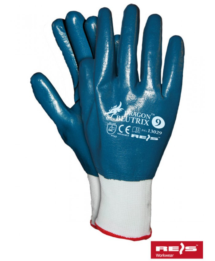 Нейлоновые перчатки с нанесением нитрила Blutrix