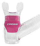 Трубка з двома клапанами для підводного плавання і дайвінгу CRESSI-SUB Dry PINK, колір рожевий, фото 3