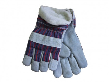 Робочі замшеві утеплені рукавички усилинные шкірою "Замш утеплений"