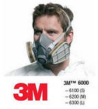 Напівмаска 3M 6200 + фільтр 6057 АВЕ1-органічні та неорганічні пари, фото 2
