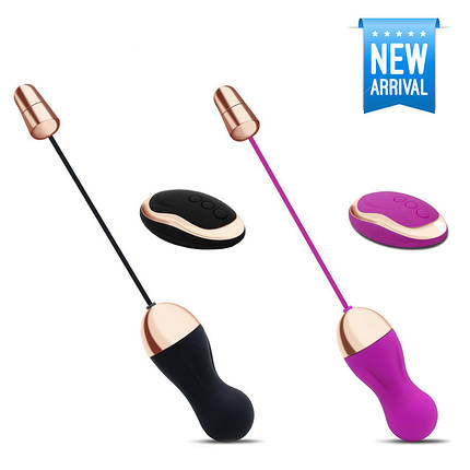 Вібро яйце кульки кегеля на пульті з USB зарядкою Jump Egg Original, фото 1