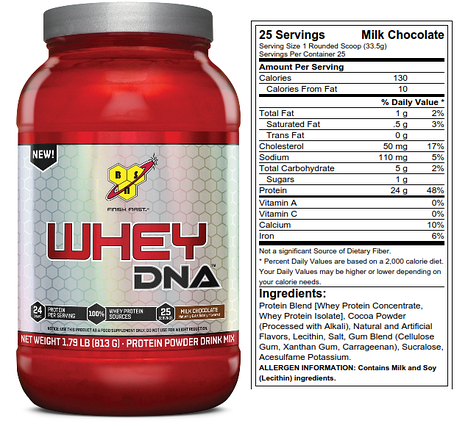 Протеїн BSN DNA Whey-800 грамів, фото 1