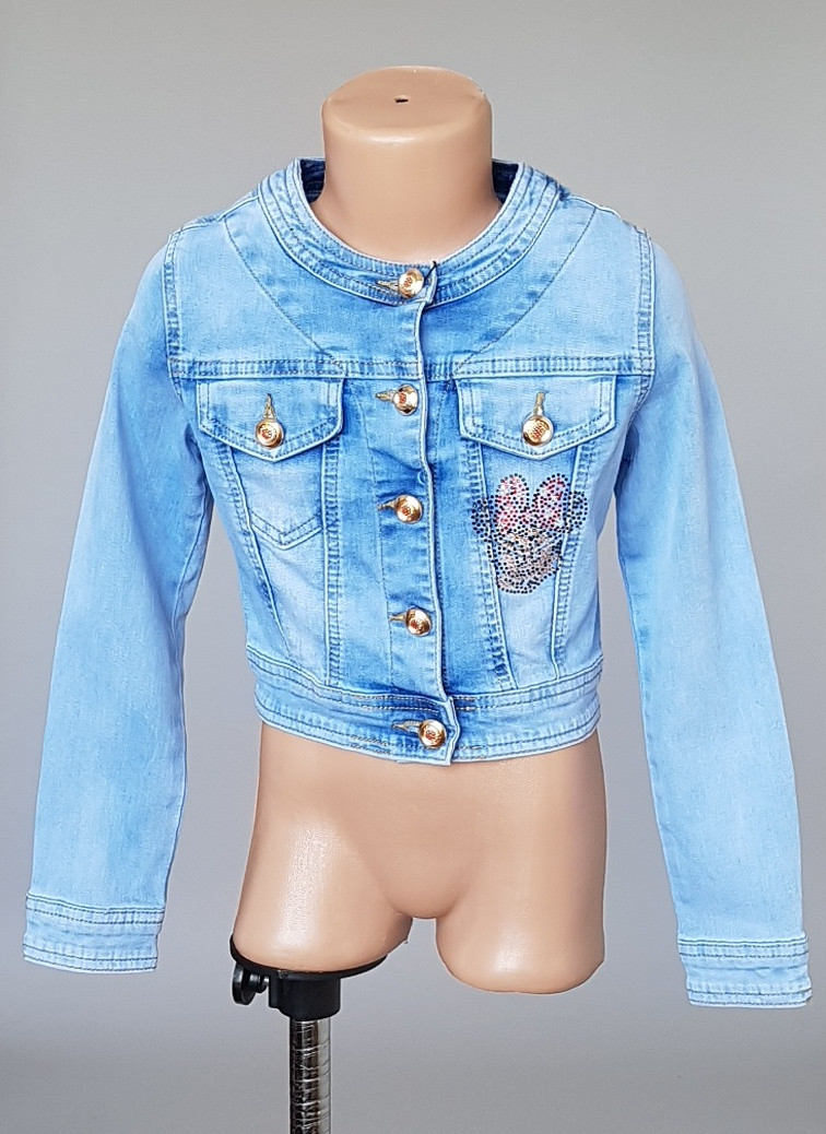 Джинсовий піджак для дівчаток "Мінні Маус" , фото 1