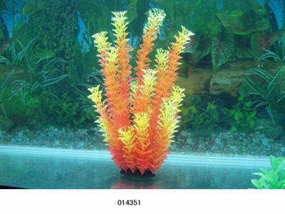 Пластикове рослина для акваріума 32-35 см 014351