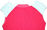 Плаття літнє бавовняне для дівчинки, яскраво-малинове, ріст 116 см, Robinzone, фото 3