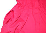Плаття літнє бавовняне для дівчинки, яскраво-малинове, ріст 116 см, Robinzone, фото 4