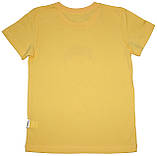 Жовта дитяча футболка з дівчинкою, ріст 116 см, Robinzone, фото 2