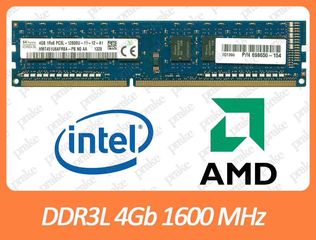 DDR3L 4GB 1600 MHz (PC3-12800) 1.35 V різні виробники