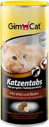 408804 GimCat Katzentabs ласощі з дичиною та біотином, 710 шт.