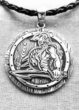 Підвіска срібна Вікінг з Мечем - фото 3 - id-p545828649