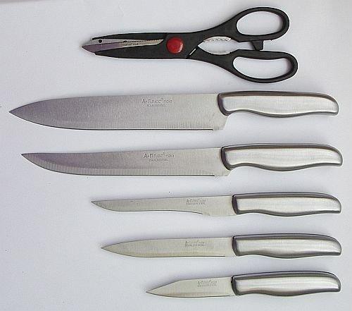 Набір ножів А-Плюс KF-1006 (7 предметів), фото 1