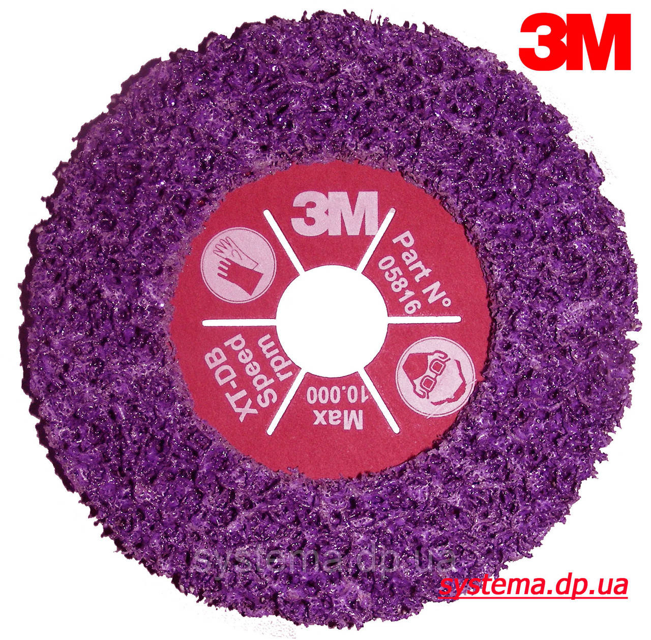 3М™ 05816 Scotch-Brite™ Clean&Strip XT-DB Purple™ - круг Зачисний 115 x 22,24 х 13 мм