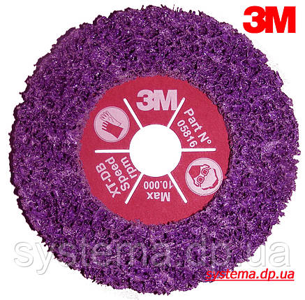 3М™ 05816 Scotch-Brite™ Clean&Strip XT-DB Purple™ - круг Зачисний 115 x 22,24 х 13 мм, фото 2