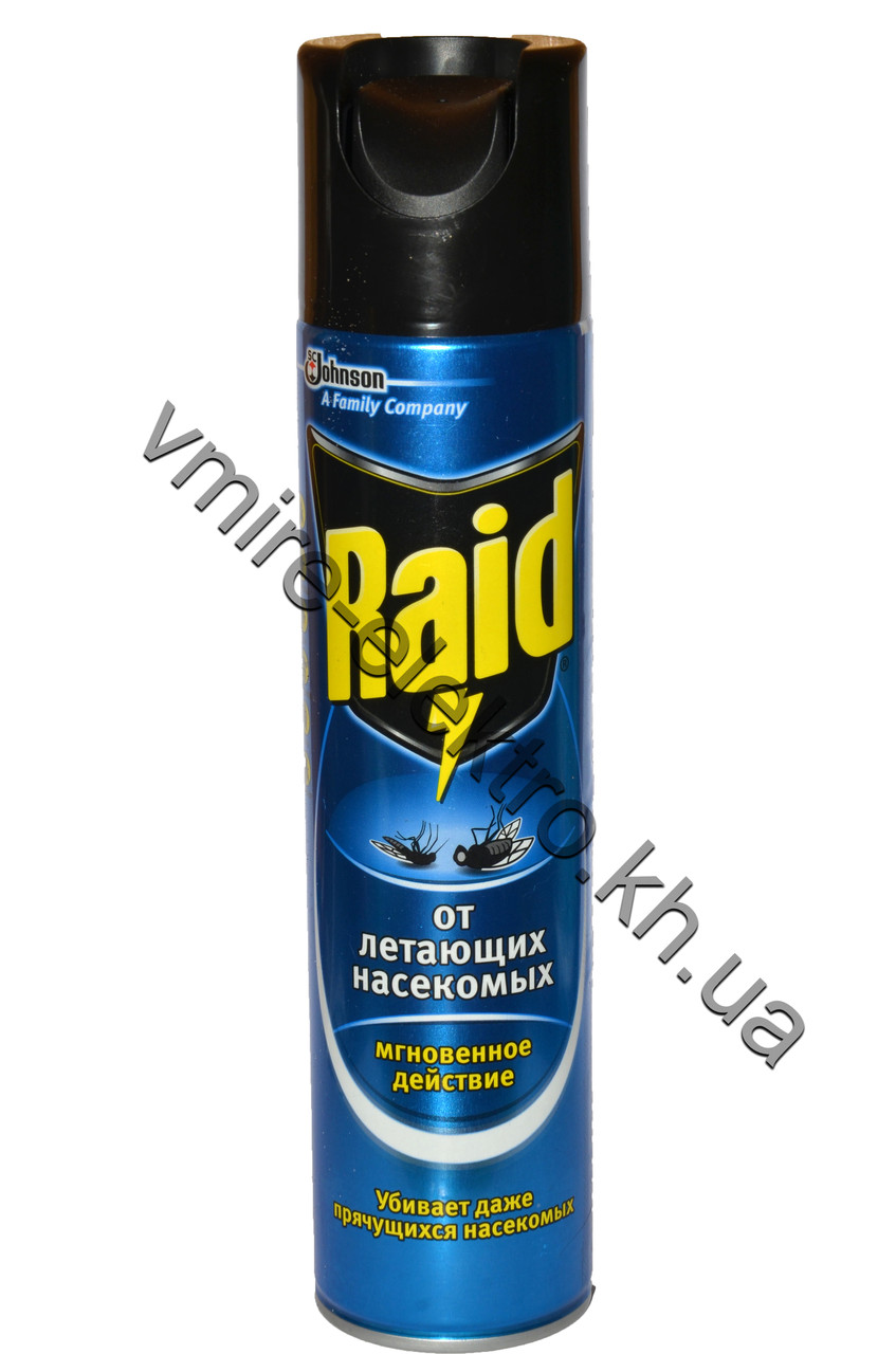 Аерозоль Raid від мух, комарів, ос, шершнів, молі, гедзів 300 мл