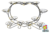 Кована підставка для квітів Серце 11, фото 2