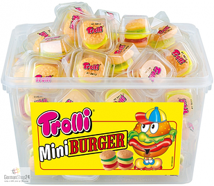 Жвавий мармелад Troli Mini Burger 60шт, 600 грам