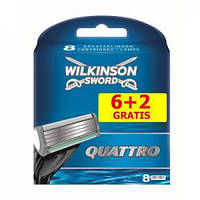 Сменные картриджи для бритья Wilkinson Sword Quattro (6+2шт.)