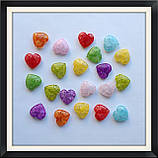Бусини Crackle Серце 2 см, фото 3