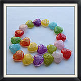 Бусини Crackle Серце 2 см, фото 4