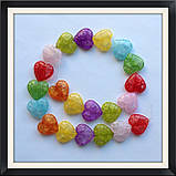 Бусини Crackle Серце 2 см, фото 5