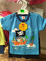Комплект Пірати для хлопчика 1-3 роки, футболка та шорти