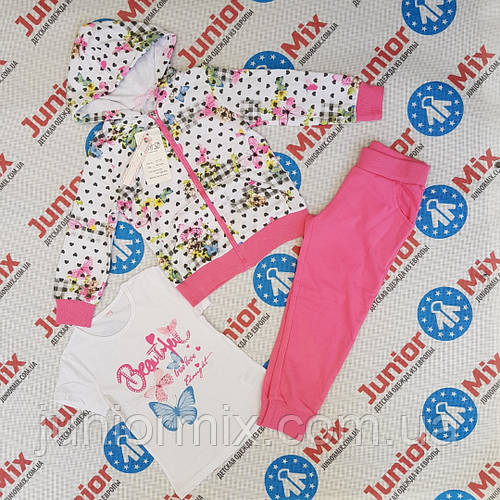 Трикотажный спортивный костюм для девочки тройка F&D, цена 230 грн ...