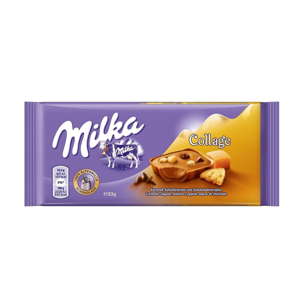 Молочний шоколад Milka Collage Caramel, 100 г.