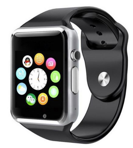 Смарт годинник - розумні годинник Smart Watch A1 СРІБЛЯСТО-ЧОРНІ SKU0000764