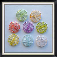 Бусини Crackle Таблетка 2,5 см