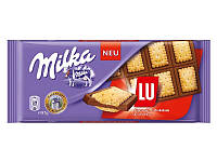 Молочный шоколад Milka с печеньками Lu, 100 гр.