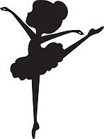 Виниловая наклейка - девочка балерина 3