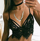 Ліф, топ із широким мереживом "реснички", фото 2